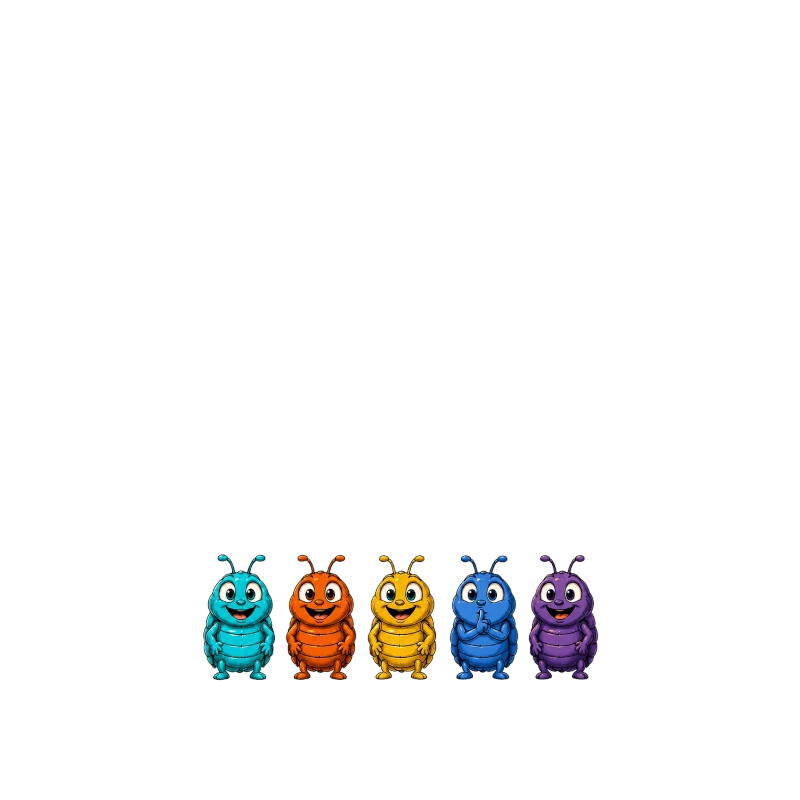 The Pillbugs — Reggae Bugs characters