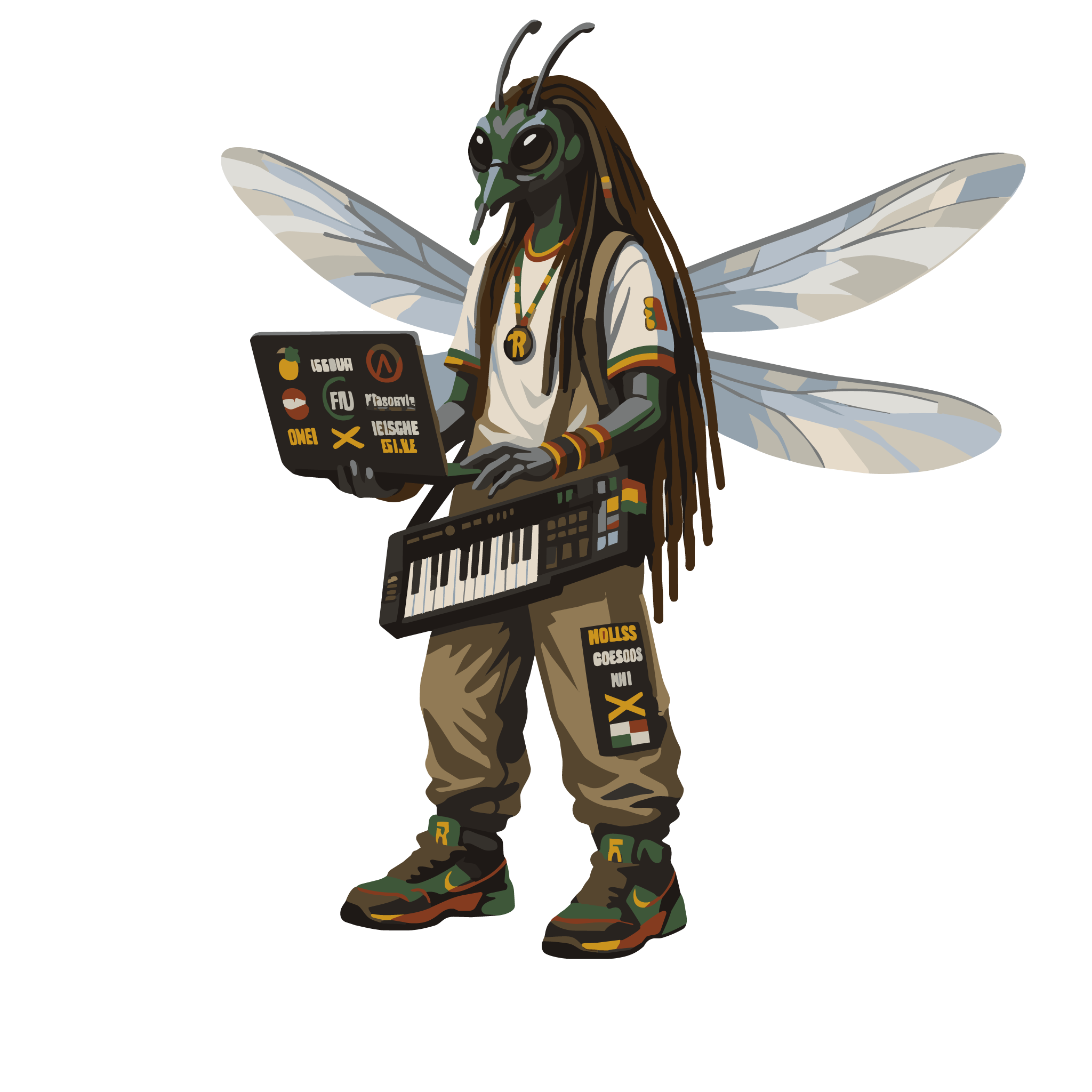 Ricaurte, the Reggae Bugs dragonfly keyboardist and producer.