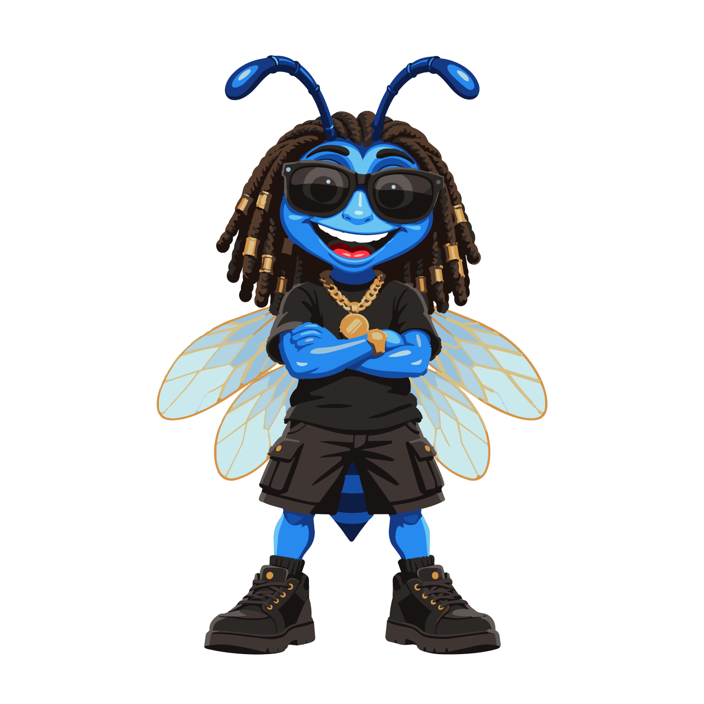 Grooves Car Tune, a bee character from the Reggae Bugs universe.